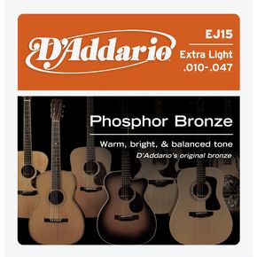 D'Addario EJ15 Extra Light  | Starrs Guitars