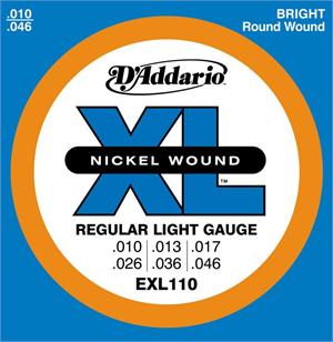 D'Addario EXL110 Nickel Regular Light Electric Guitar Strings | Starrs Guitars