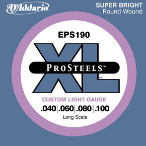 D'Addario ProSteels EPS190 Custom Light Long Scale Bass Strings | Starrs Guitars