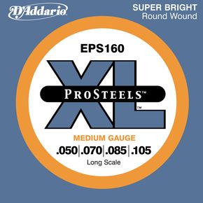D'Addario ProSteels EPS160 Medium Gauge Long Scale Bass Strings | Starrs Guitars