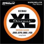 D'Addario ECB82 Chromes Flatwound Medium Bass Strings | Starrs Guitars